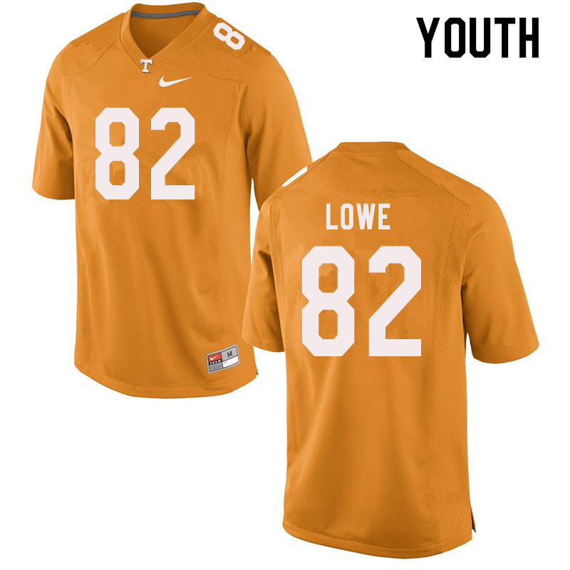 Youth #82 Jackson Lowe Tennessee Volunteers College Football Jerseys Sale-Orange - Click Image to Close